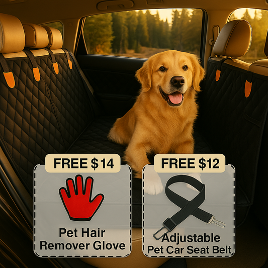 Hard Bottom Water-Proof Non Slip Dog Car Seat Cover