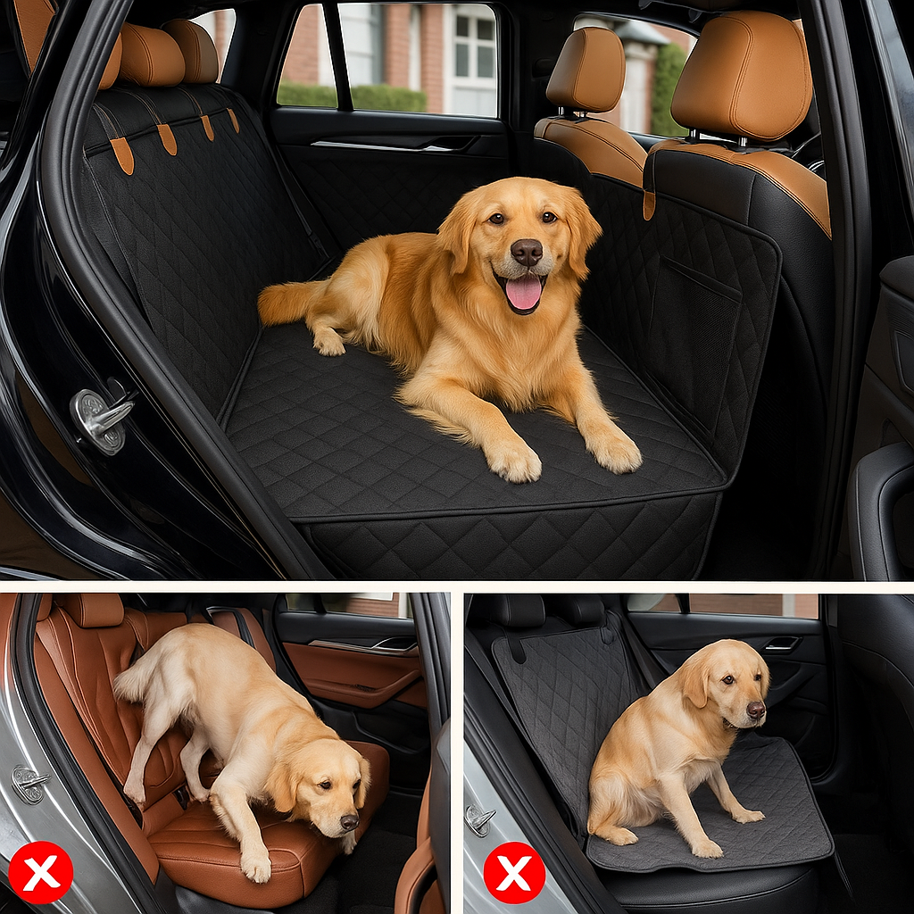 Hard Bottom Water-Proof Non Slip Dog Car Seat Cover