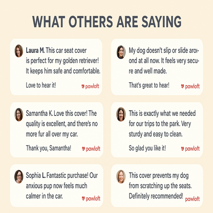 Hard Bottom Water-Proof Non Slip Dog Car Seat Cover